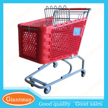 Chariots de vente au détail du guangdong à vendre caddie de supermarché d&#39;épicerie commerciale avec chaise